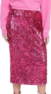 ELLE Collection Sequin Midi Skirt Pencil