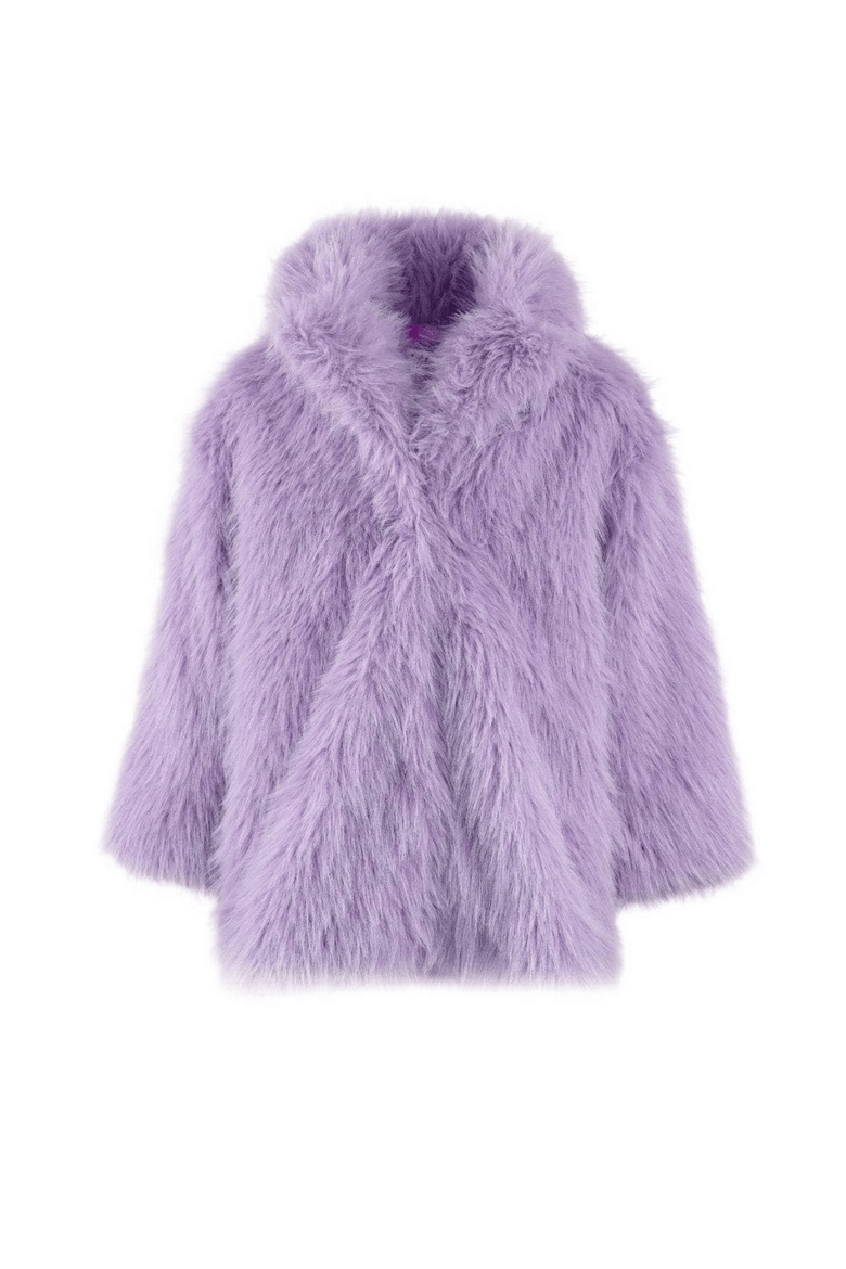 Haze Faux Fur Coat, Main, color, Purple