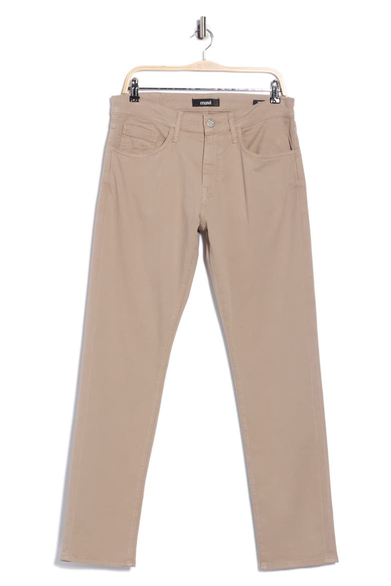 Marcus Oatmilk Stretch Cotton Twill Pants, Alternate, color, OATMILK TWILL
