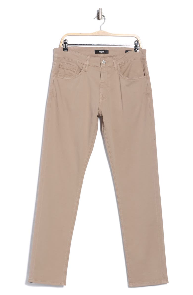 Mavi Jeans Marcus Oatmilk Stretch Cotton Twill Pants, Alternate, color, Oatmilk Twill