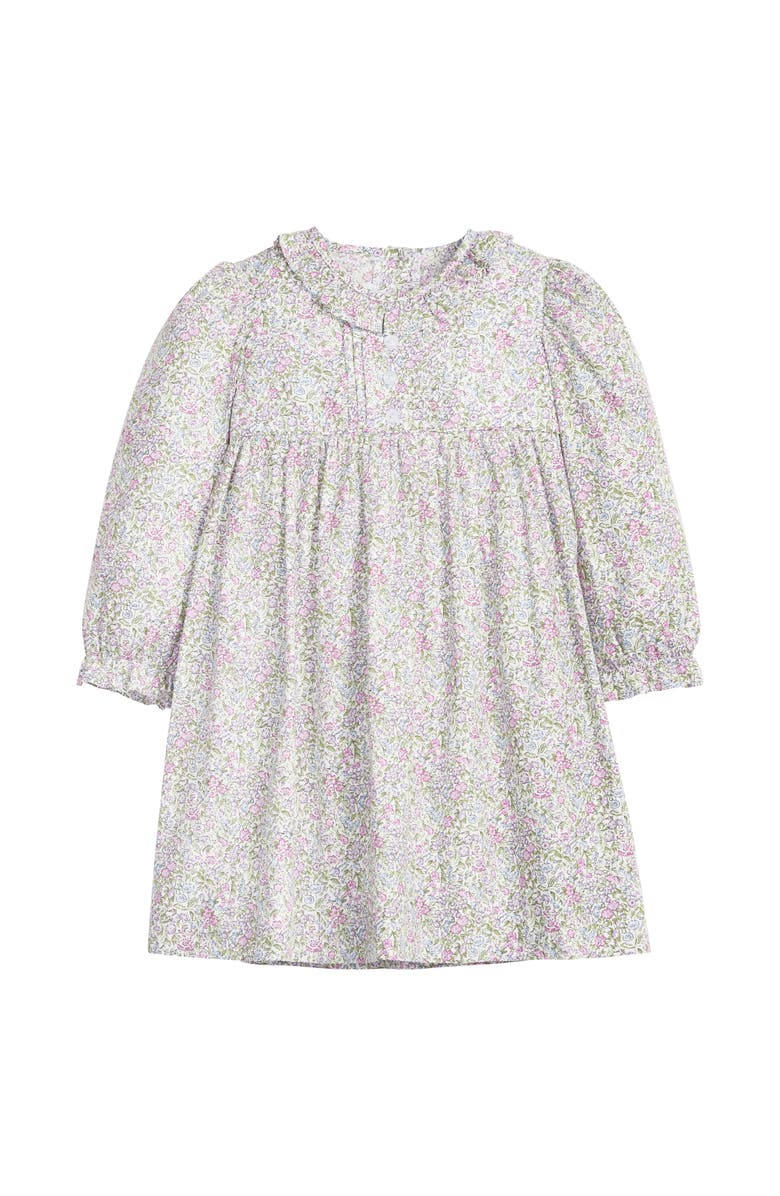 Little English Kids' Floral Pleated Caroline Dress, Main, color, Lavender Gables
