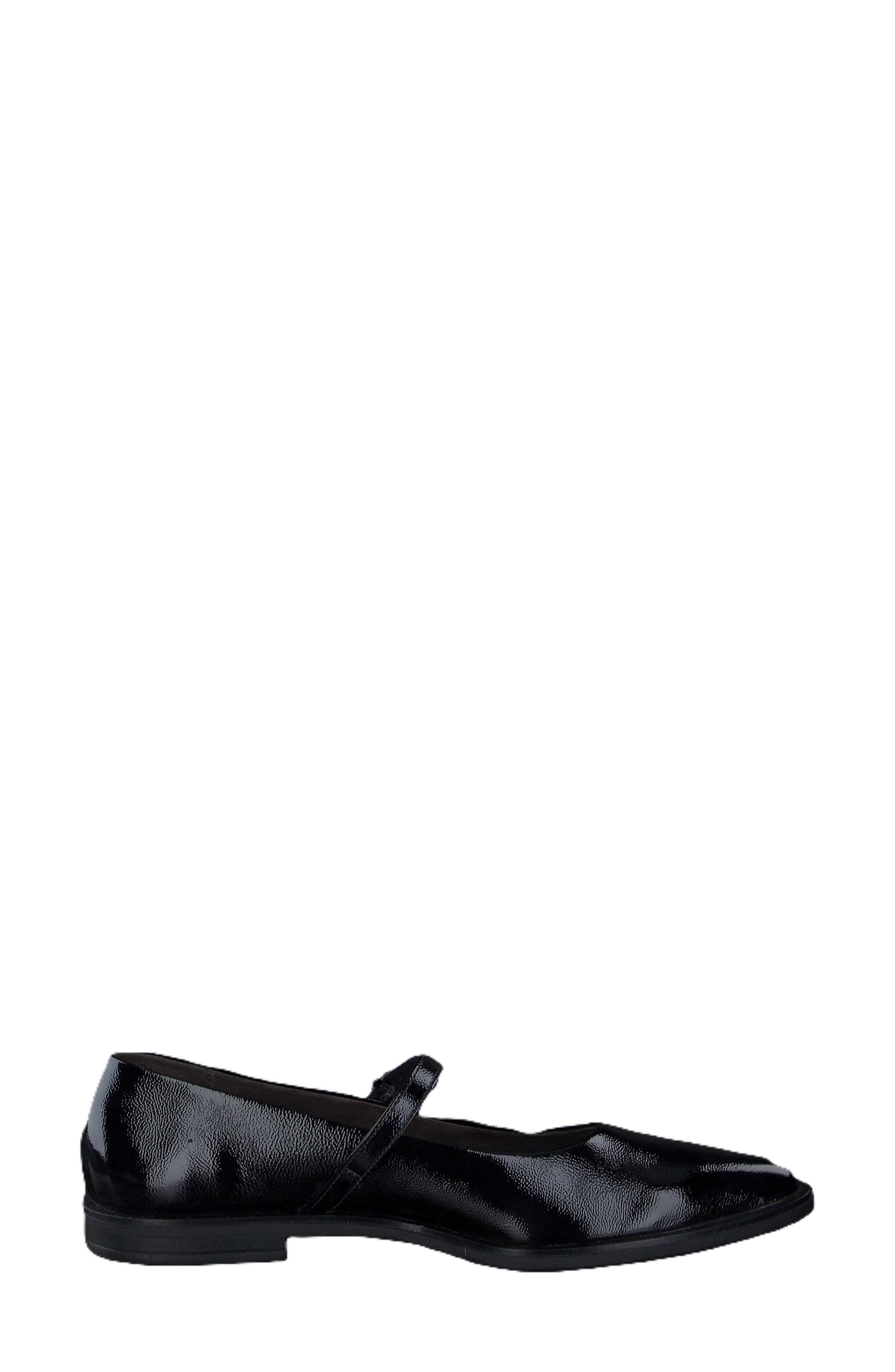 Carla Mary Jane Flat, Alternate, color, BLACK CRINKLED PATENT
