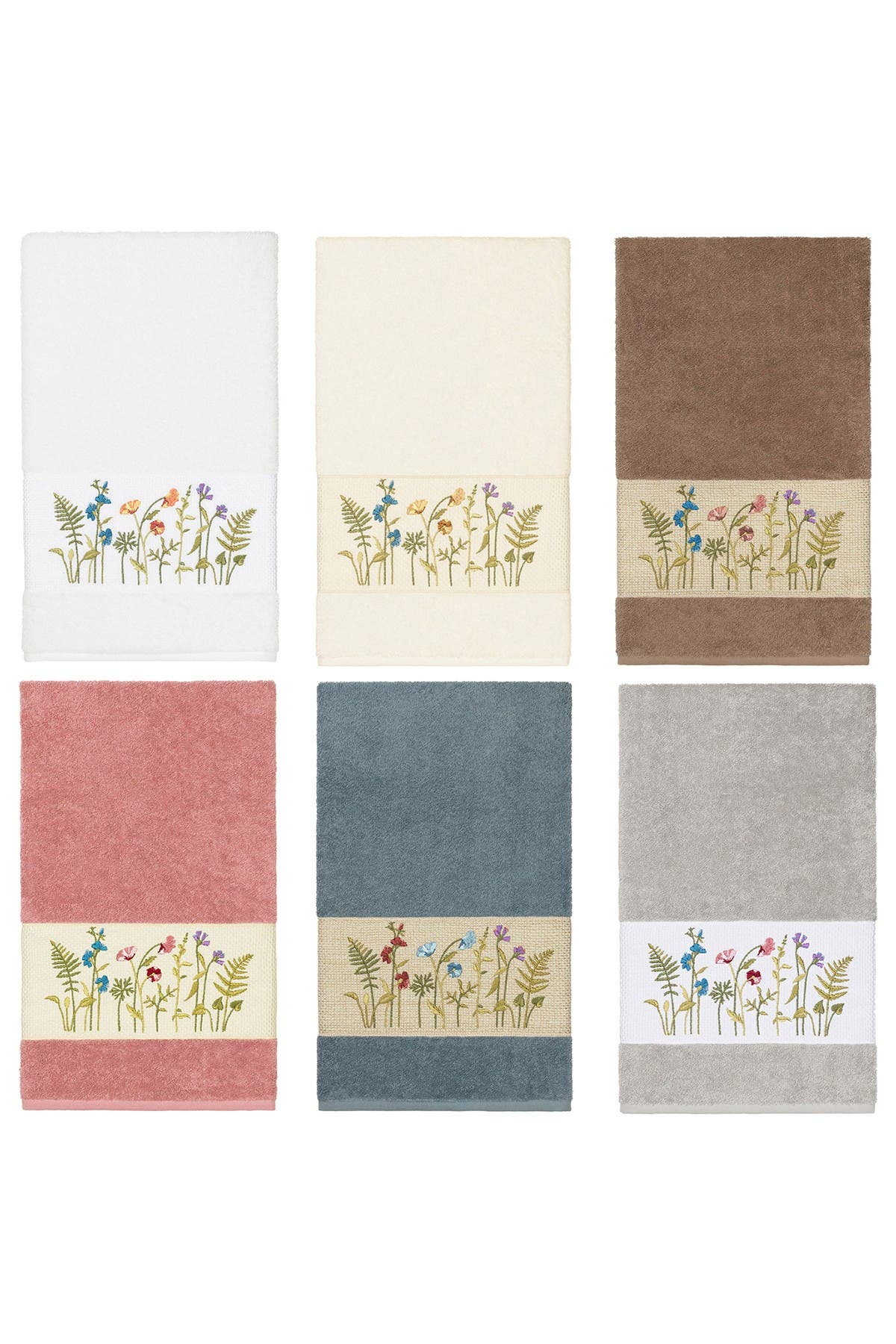 Linum Home Textiles Serenity Embellished Bath Towel - Latte