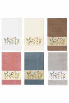 Linum Home Textiles Serenity Embellished Bath Towel - Latte