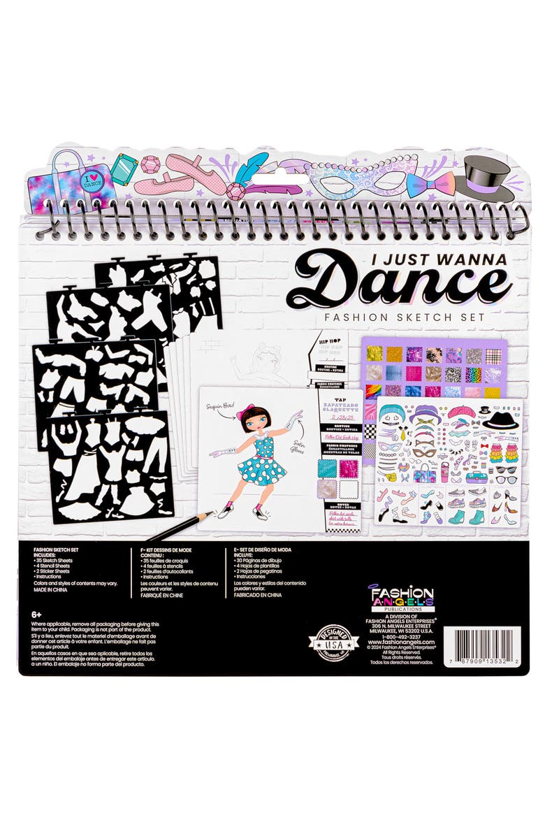 Fashion Sketch Set, I Just Wanna Dance, Art and Craft Kit, Alternate, color, Multicolored