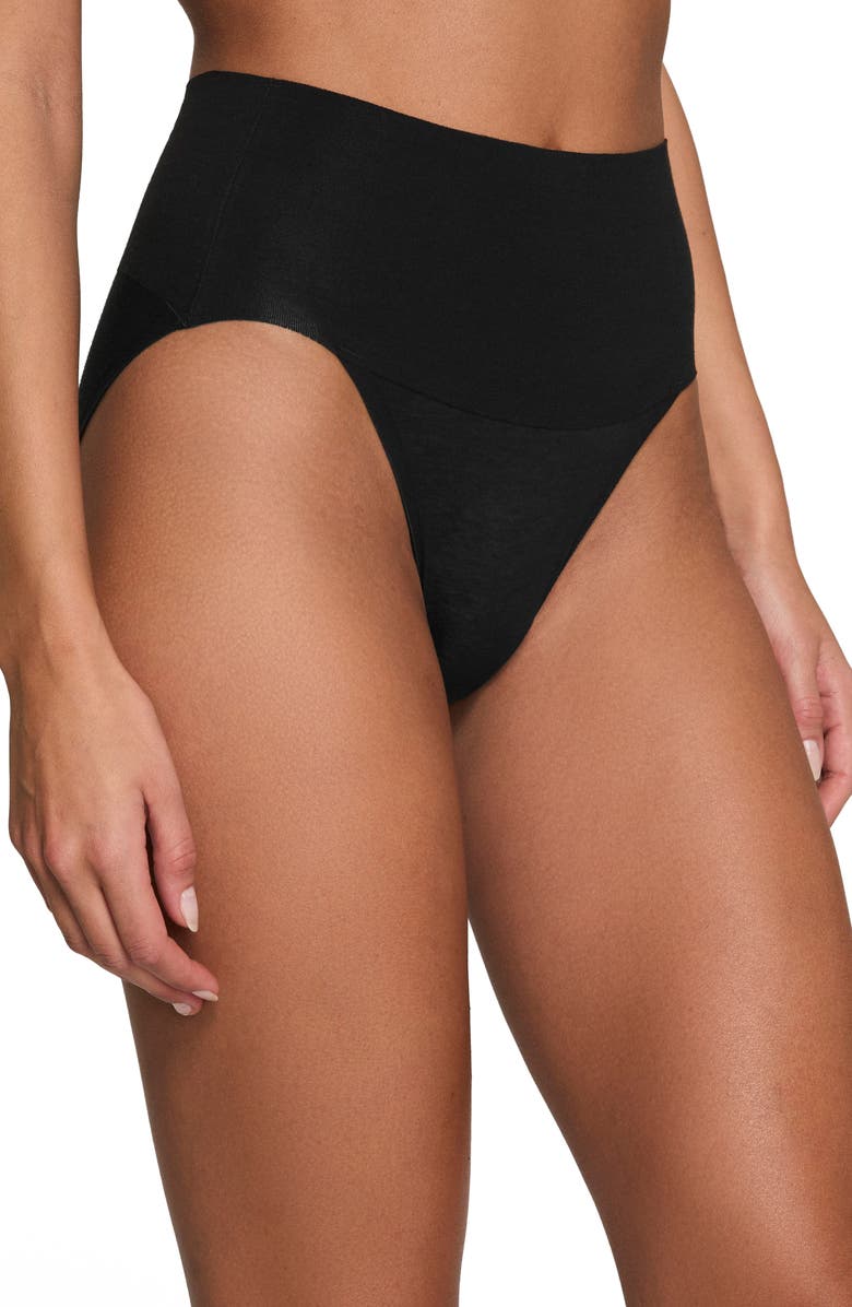 SPANX<sup>®</sup> High Waist Cotton Blend Briefs, Main, color,