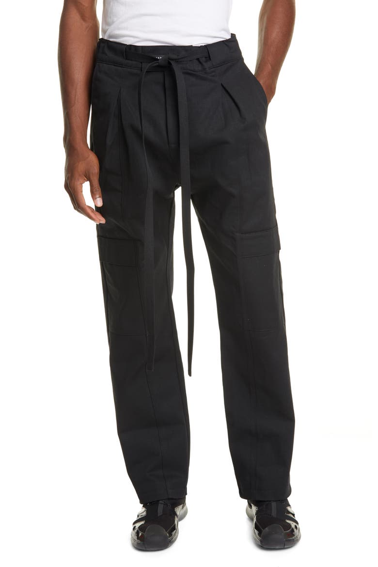 Baggy Cargo Pants, Main, color, BLACK