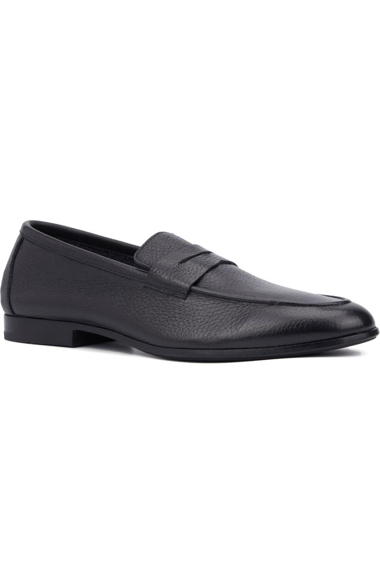 Aquatalia Jon Penny Loafer, Main, color, Black