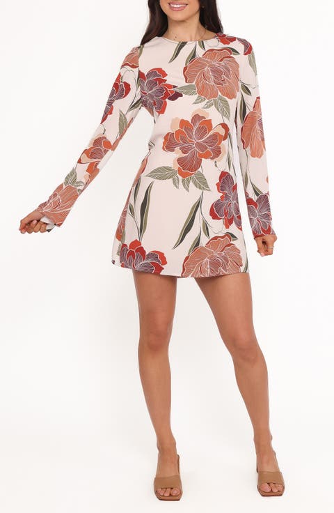 Elanira Floral Long Sleeve Minidress