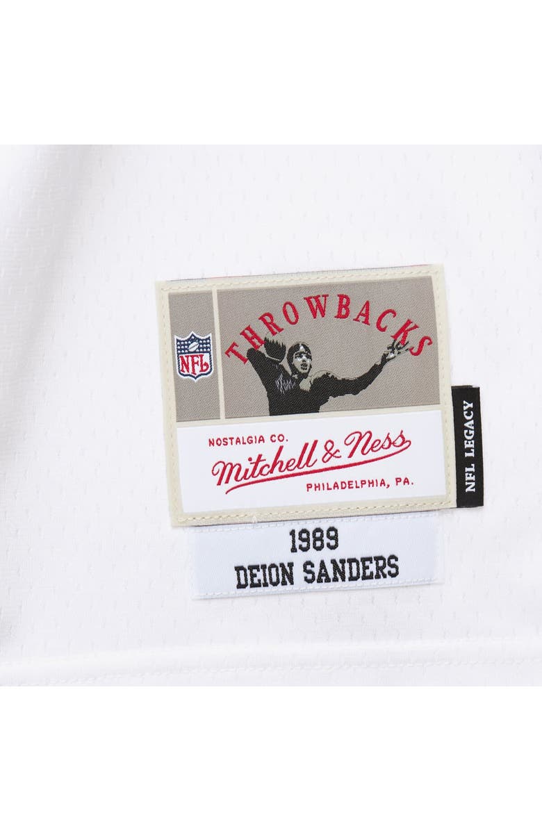 Mitchell & Ness Men's Mitchell & Ness Deion Sanders White Atlanta Falcons 1989 Legacy Replica Jersey, Alternate, color, White
