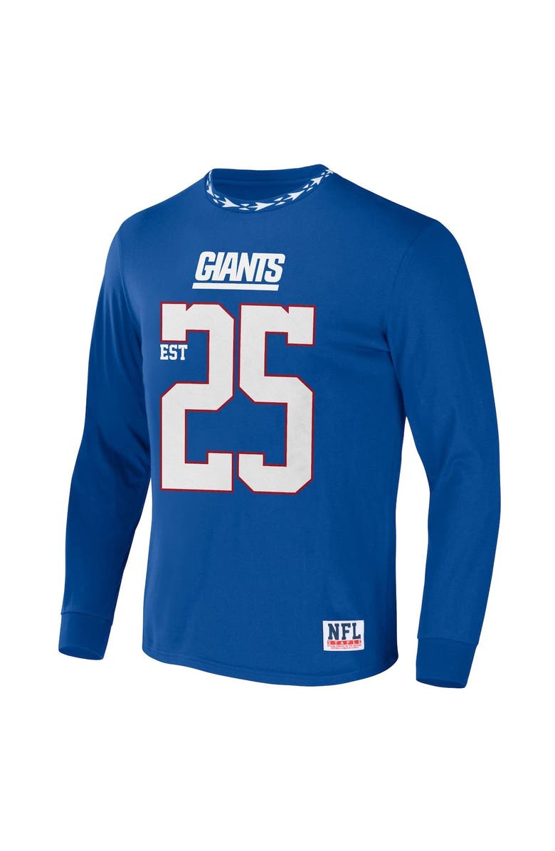 STAPLE Men's NFL x Staple Blue New York Giants Core Team Long Sleeve T-Shirt, Alternate, color, Blue