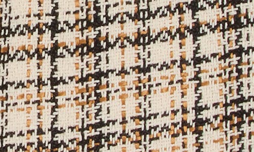 Veronica Beard Melia Tweed Button Front Skirt In Ecru/ochre