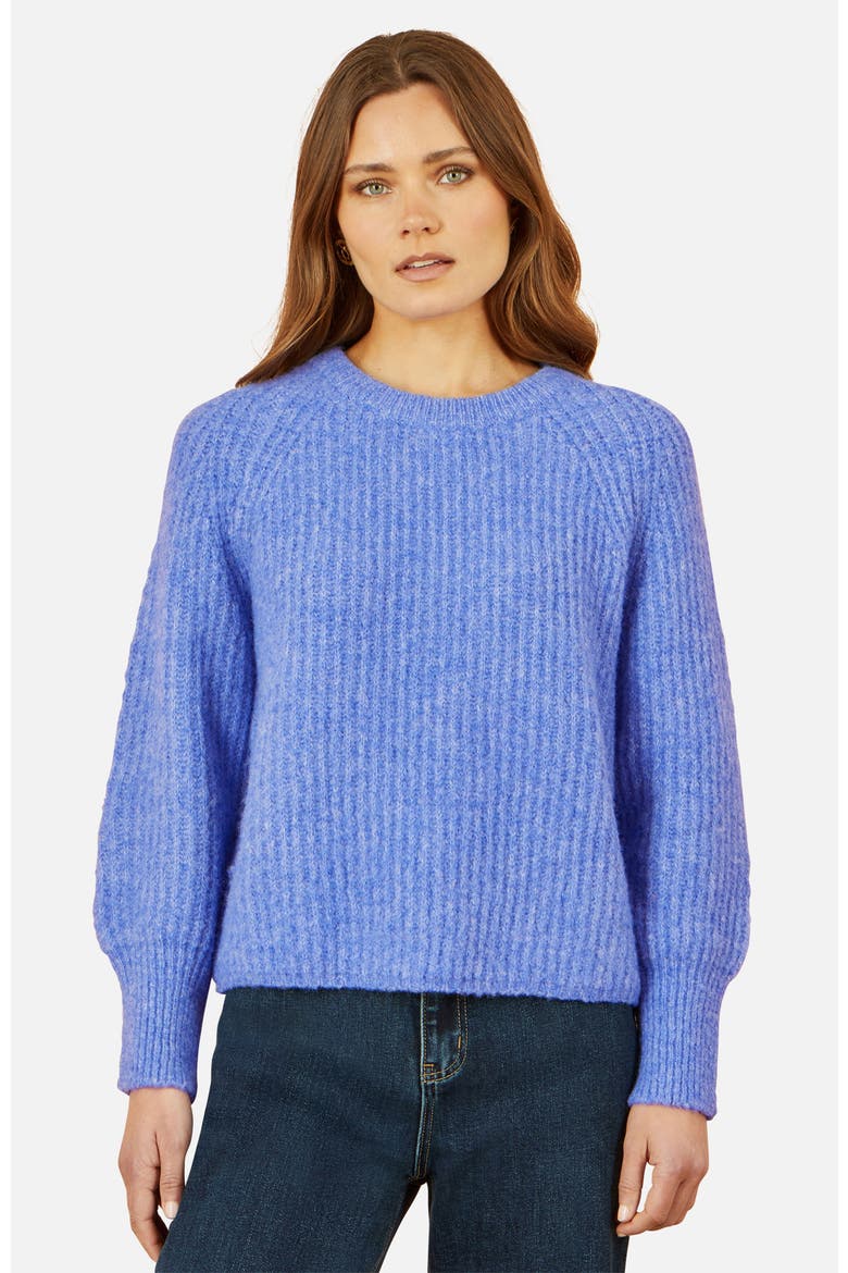 Long Sleeve Crew Neck Relaxed Fit Jumper, Main, color, Blue