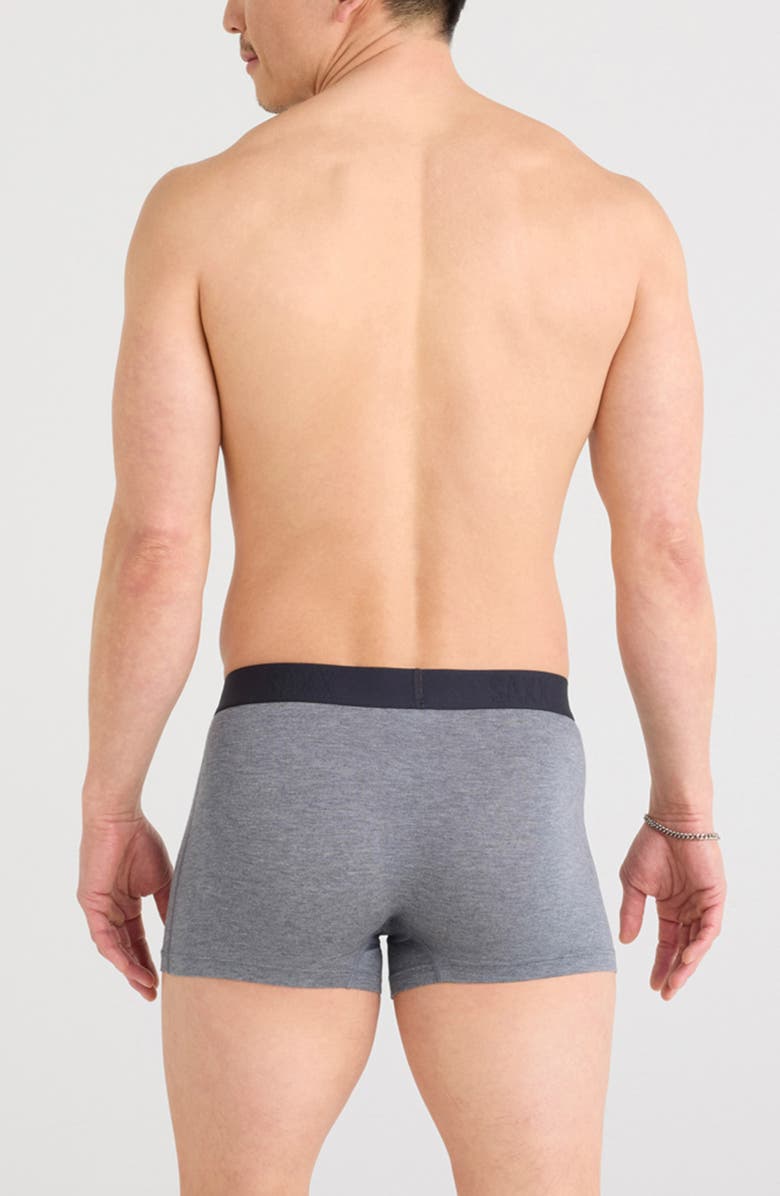 SAXX Assorted 2-Pack Vibe Xtra Soft Comfort Trunks, Alternate, color, Black/ Dark Grey Heather