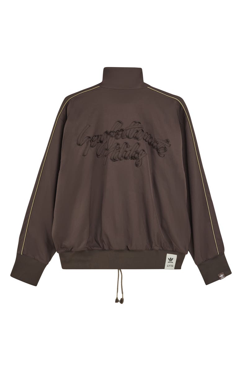 Adidas x Song For the Mute Gender Inclusive 3-Stripes Twill Track Jacket, Alternate, color, Brown