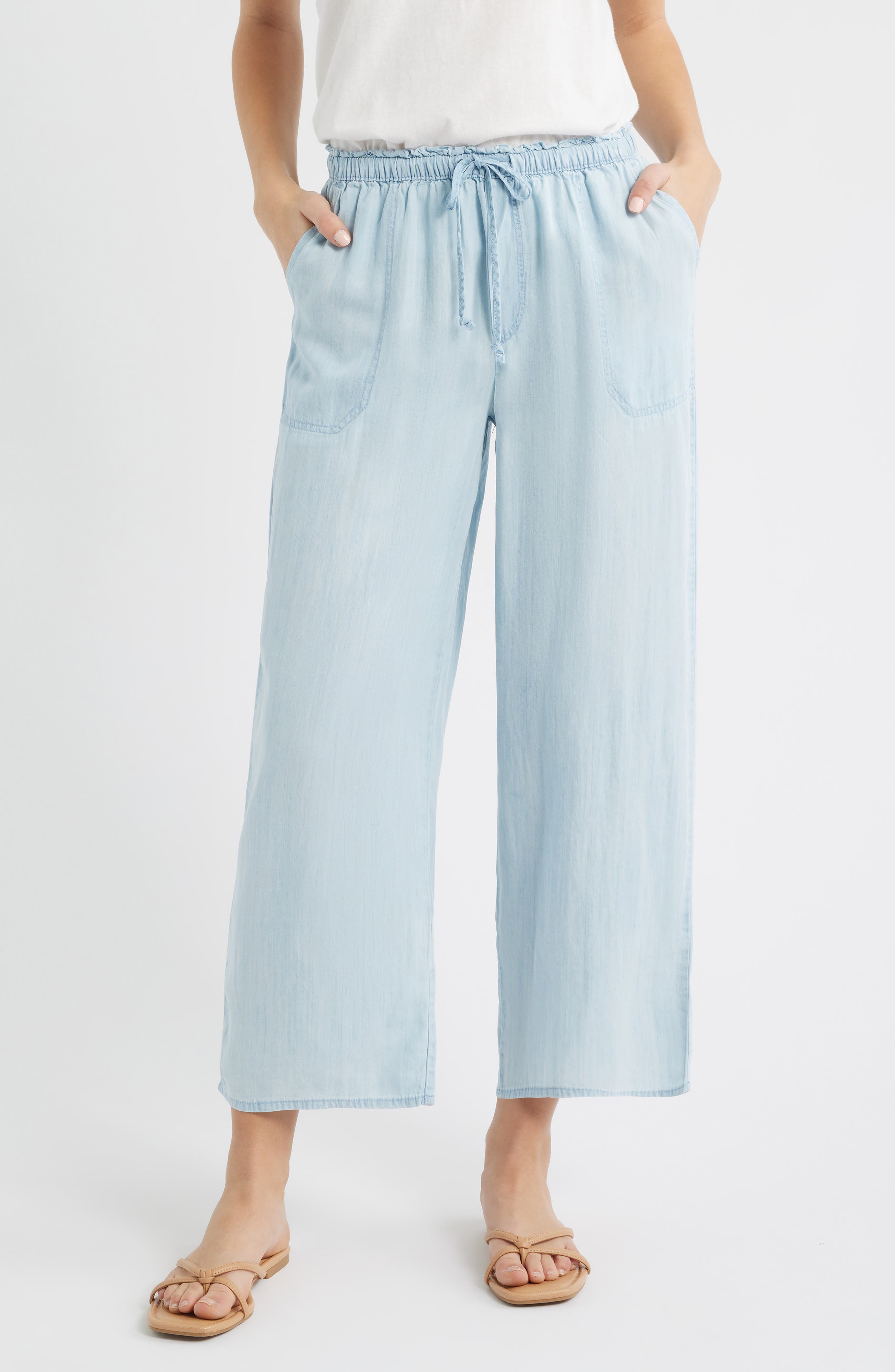Harmony Tie Waist Crop Pants