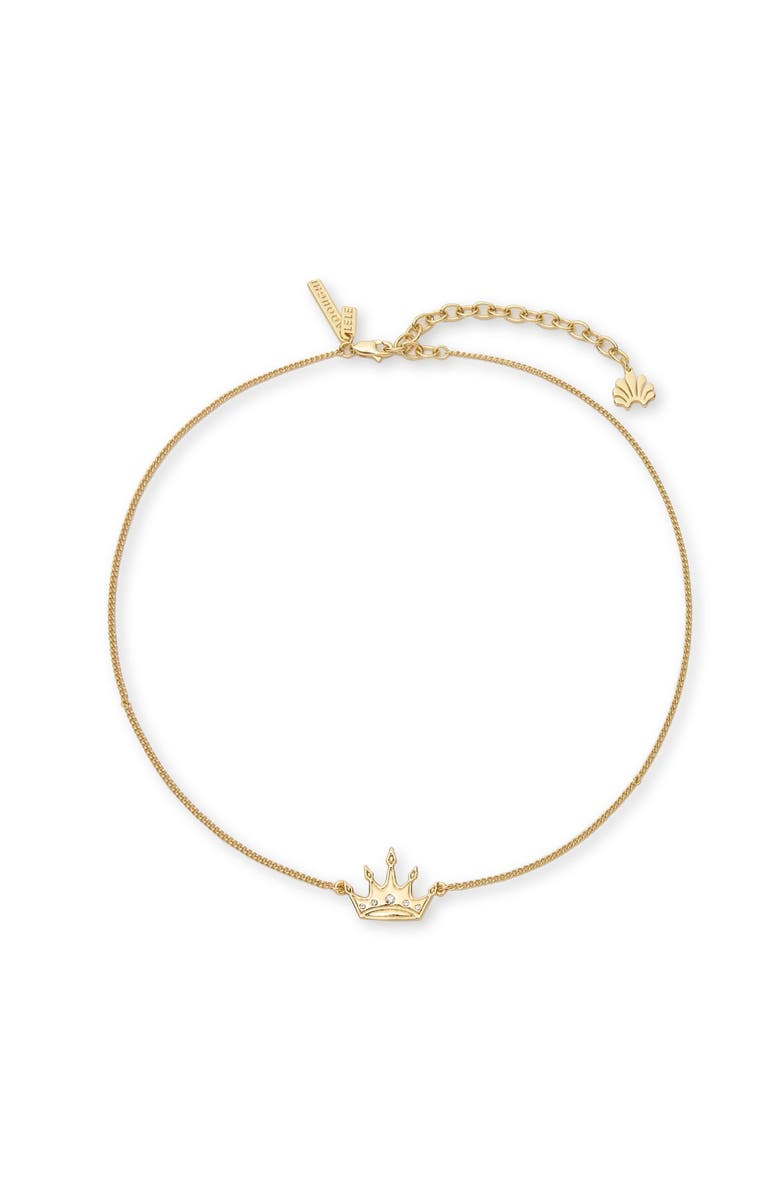 Lele Sadoughi Zeta Tau Alpha Charm Necklace, Main, color, Gold 720