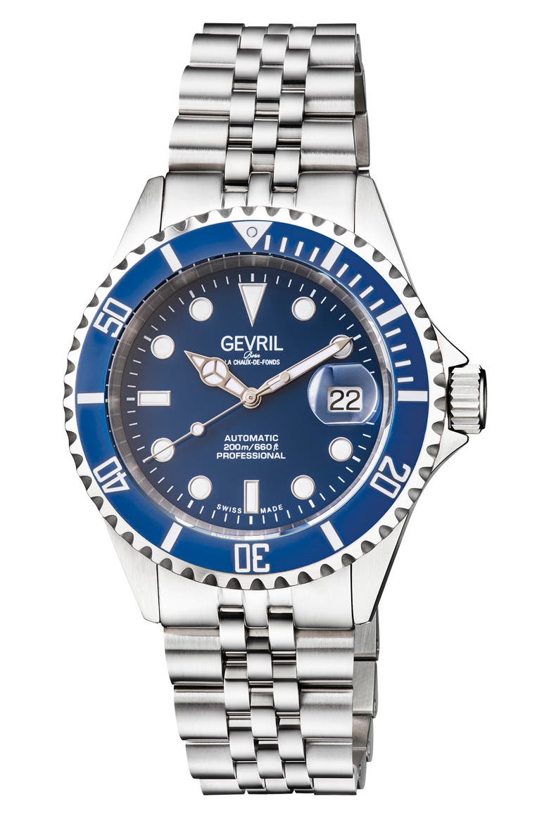 Wall Street Bracelet Watch, 43mm, Main, color, STAINLESS STEEL