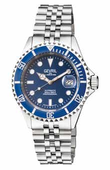 GEVRIL Wall Street Bracelet Watch, 43mm