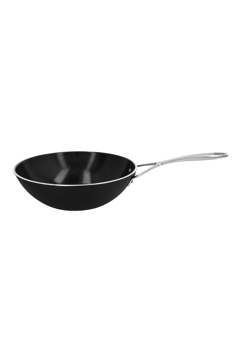 Alu Pro 5 12-Inch Ceramic Nonstick Wok, Main, color, BLACK