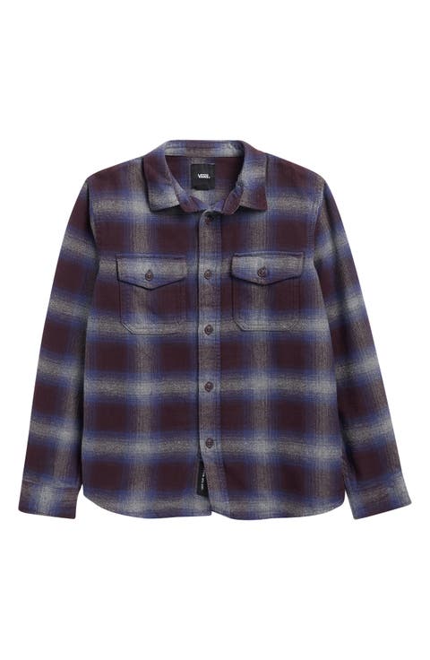 Kids' Bixby Plaid Flannbel Button-Up Shirt (Big Kid)
