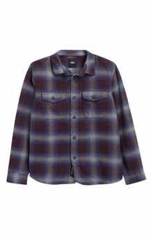 Vans Kids' Bixby Plaid Flannbel Button-Up Shirt