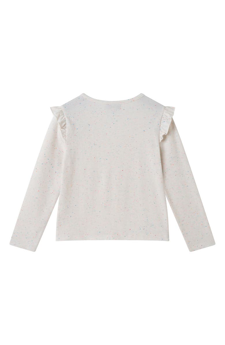 Andy & Evan Kids' Long Sleeve Graphic T-Shirt & Bubble Skirt Set, Alternate, color, White Multi/ Blue