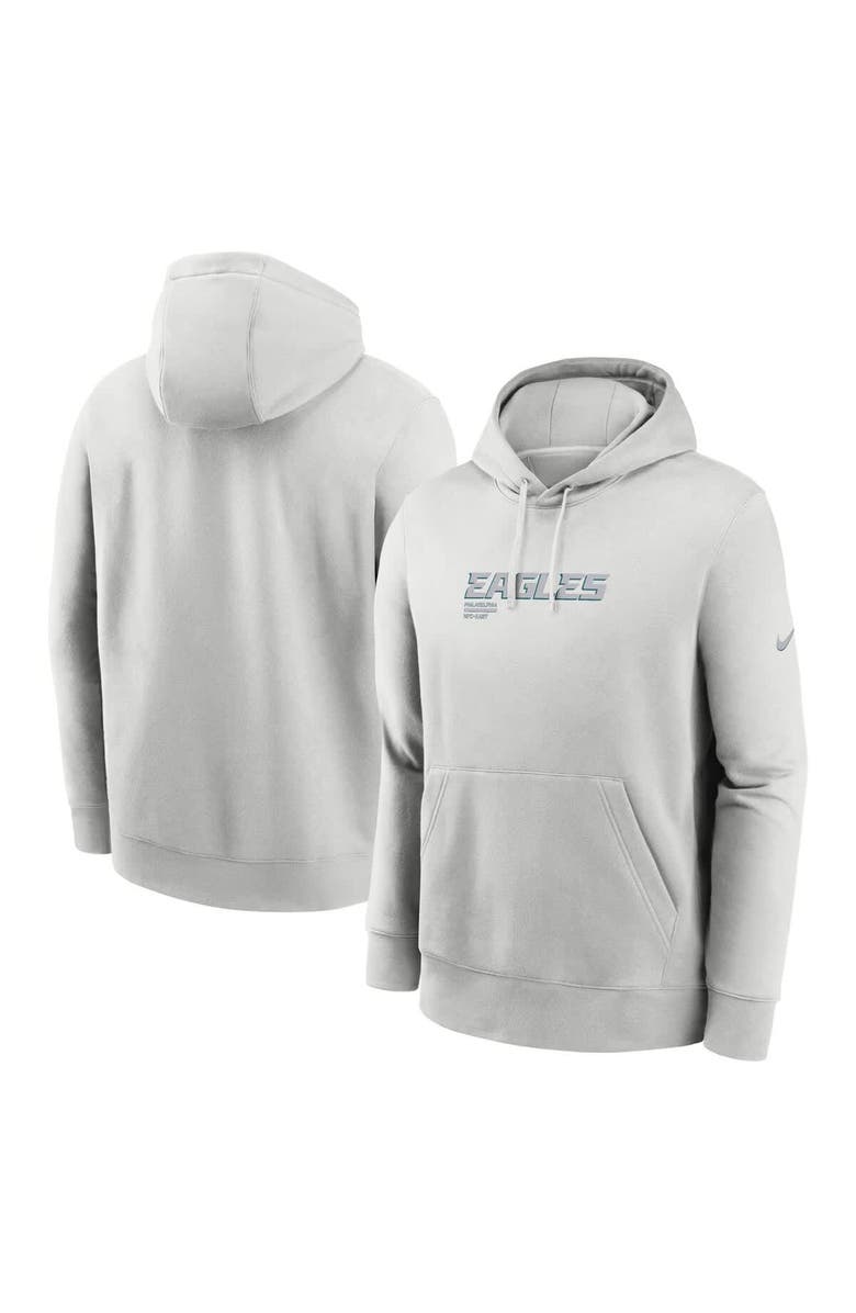 Nike Men's Nike Gray Philadelphia Eagles Edge Pack French Terry Club Pullover Hoodie, Main, color, Gray