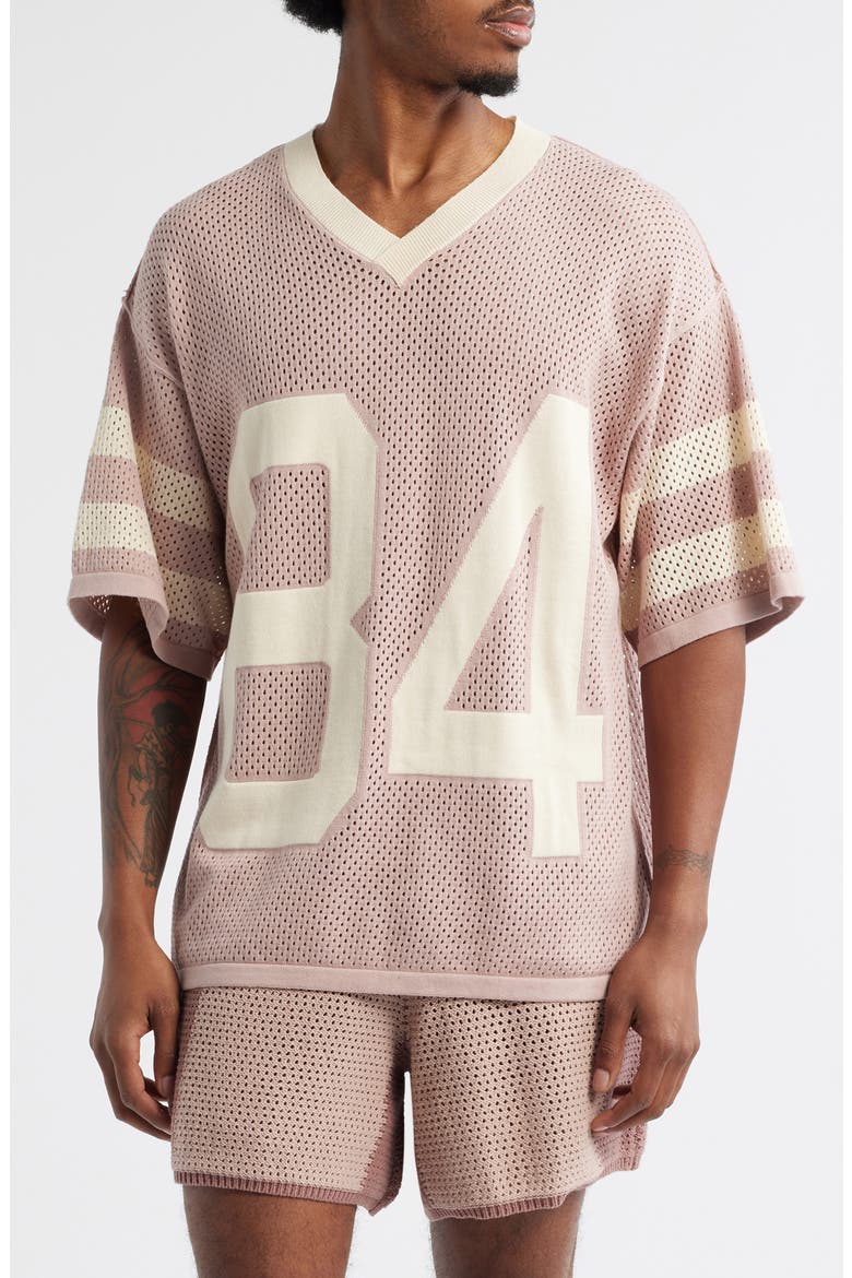 Knit Mesh Jersey, Main, color, MAUVE