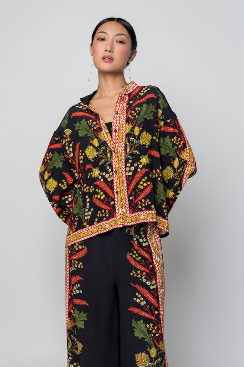 Reyna Shirt, Alternate, color, Botanical