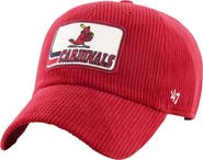 '47 Men's '47 Red St. Louis Cardinals Wax Pack Collection Corduroy Clean Up Adjustable Hat