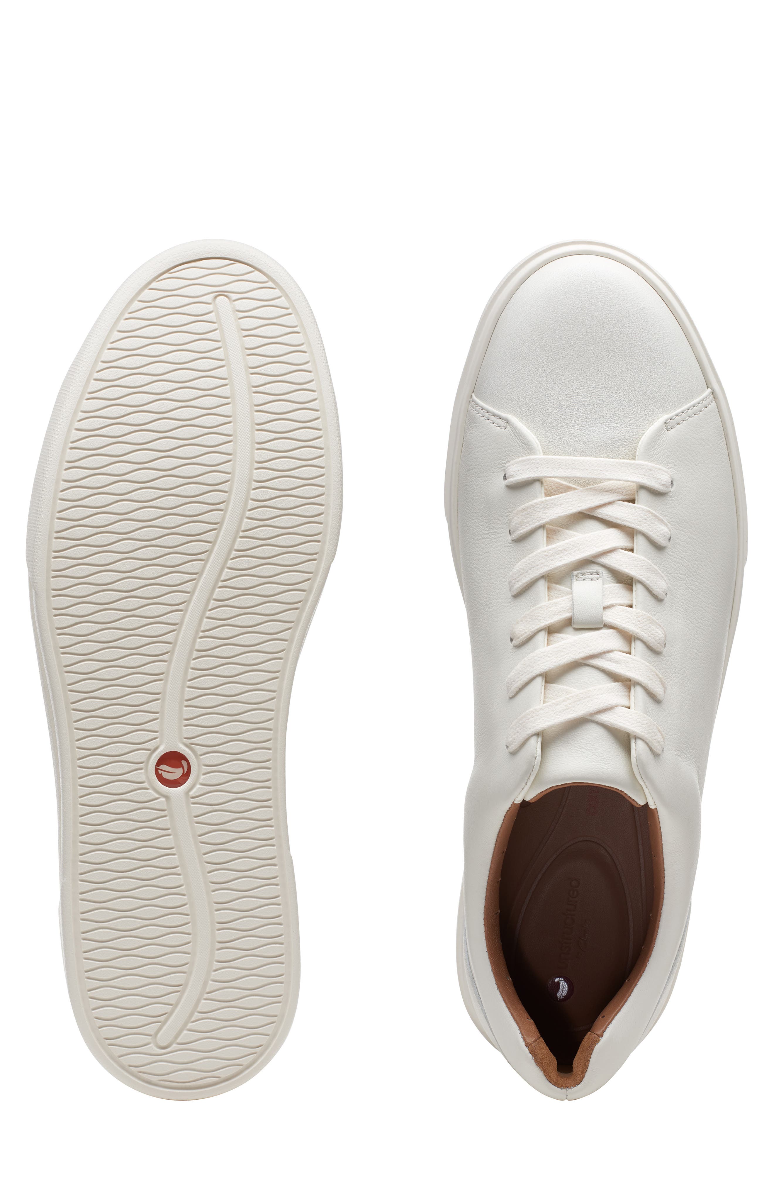 Un Costa Lace Up Sneaker, Alternate, color, WHITE LEATHER