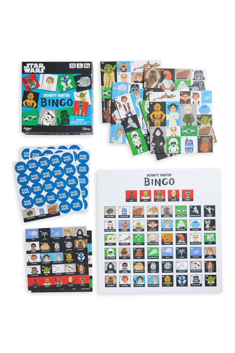 Star Wars Bounty Hunter Bingo Game, Alternate, color, MULTI