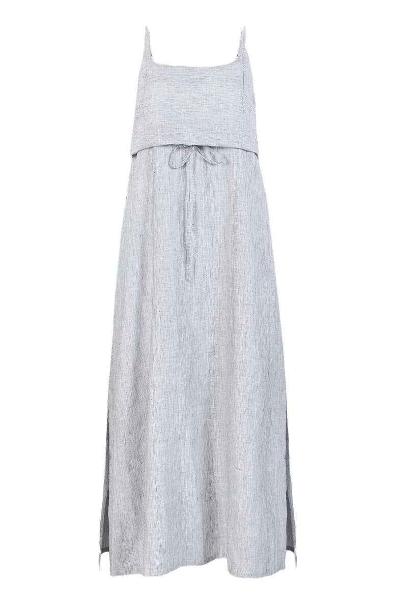 Reistor Strappy Maxi Dress, Alternate, color, Pin-Striped Linen