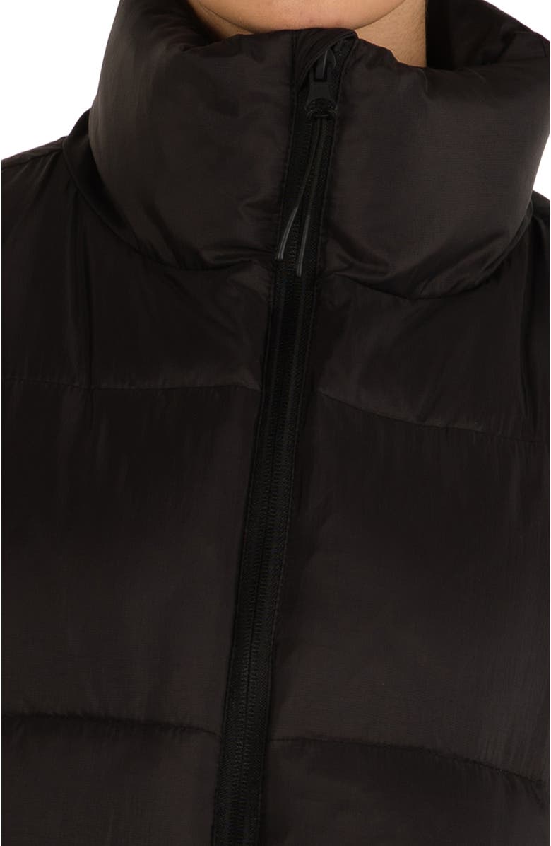 Rebody Active On The Go Puffer Convertible Jacket Vest, Alternate, color, Black