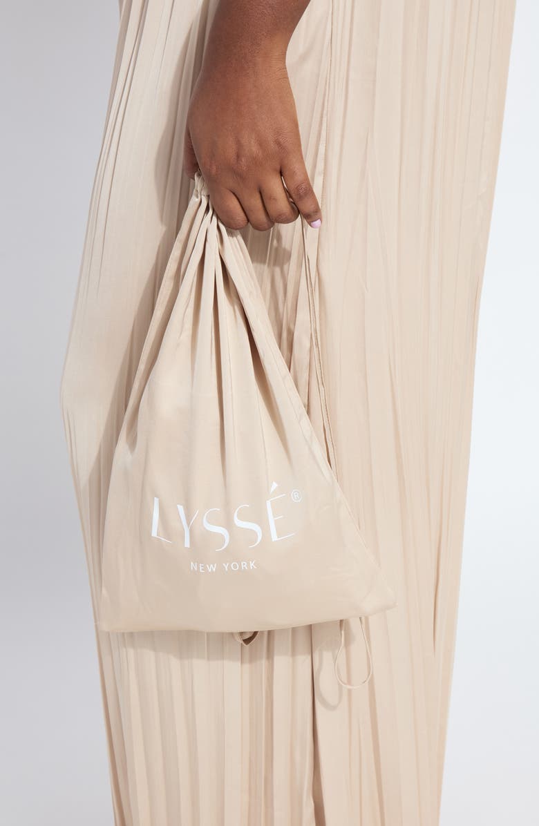 Lysse The Packable Pleated Wide Leg Satin Pants, Alternate, color, Chablis