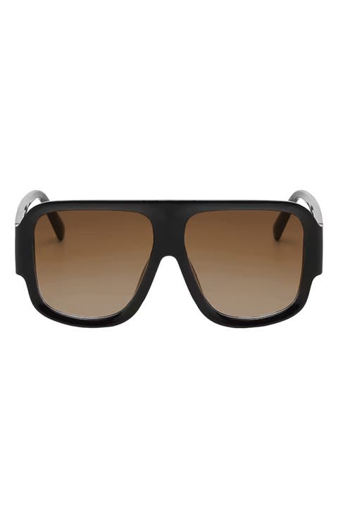 Rosie 57mm Polarized Aviator Sunglasses