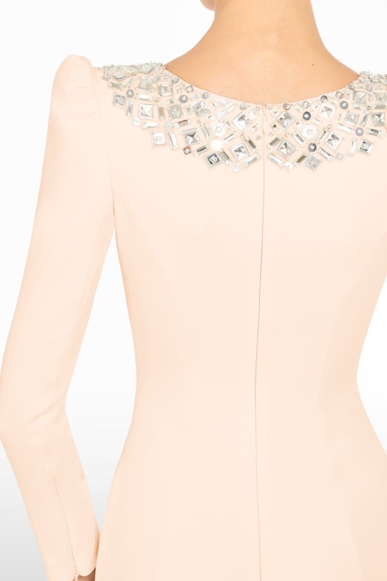 Jacquetta Embellished Midi Dress, Alternate, color, Morganite