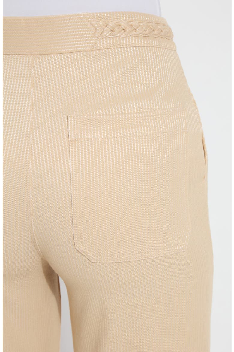 Hayes Braided Crop Wide Leg Pants, Alternate, color, RAFFIA SHEEN LINE