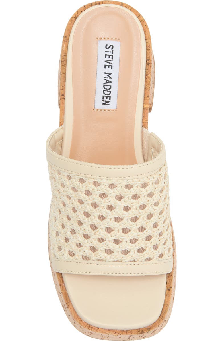 Steve Madden Corah Latticed Platform Sandal, Alternate, color, Bone