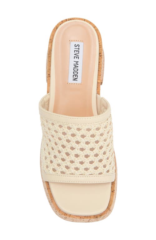STEVE MADDEN STEVE MADDEN CORAH LATTICED PLATFORM SANDAL 