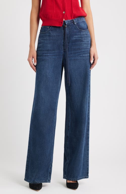 Rails Normandie Drawstring Wide-leg Jeans In Blue