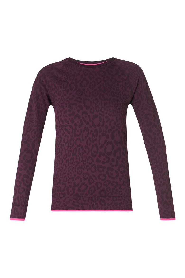 Animal Base Layer Top, Alternate, color, PURPLE LEO JACQUARD