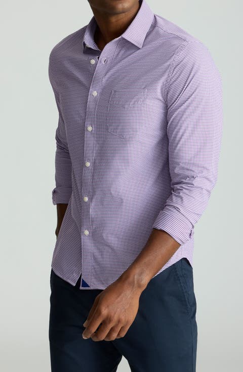 Lafior Check Performance Button-Up Shirt