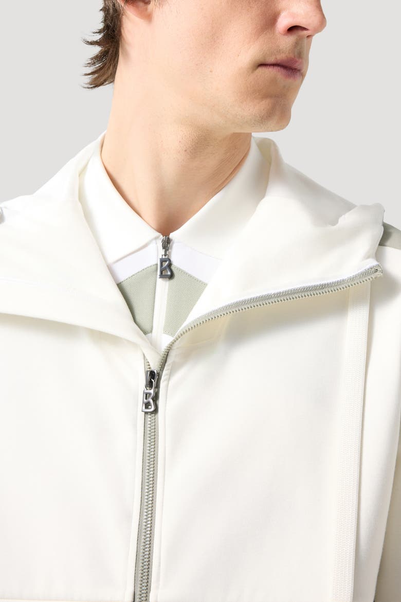 Ernesto Jersey Jacket, Alternate, color, Off-white/khaki