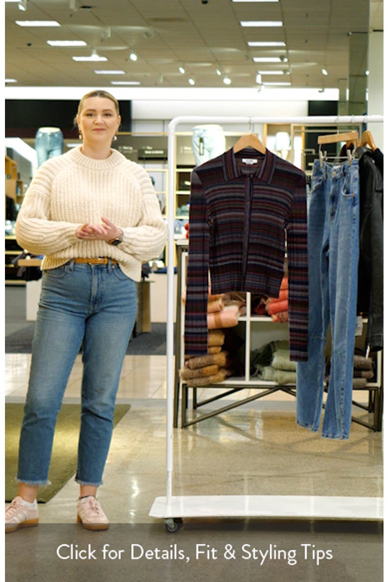 Rib Wool Polo Cardigan video