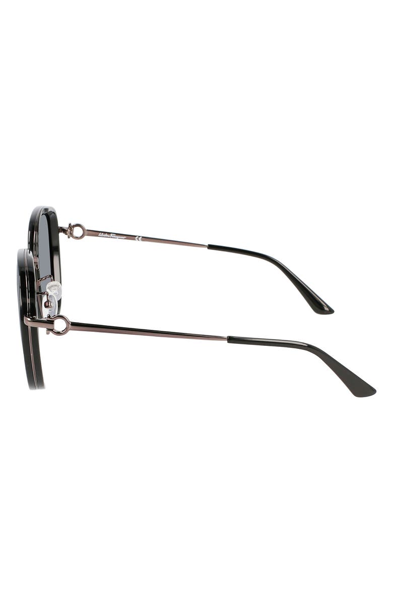 FERRAGAMO Salvatore Ferragamo 60mm Tea Cup Rectangle Sunglasses, Alternate, color,