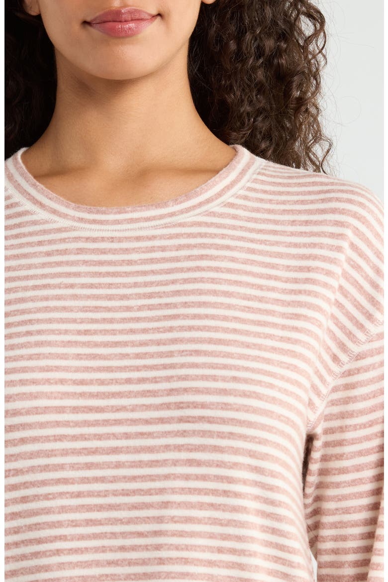 Cloud Soft Long Sleeve Top, Alternate, color, NEUTRAL STRIPE