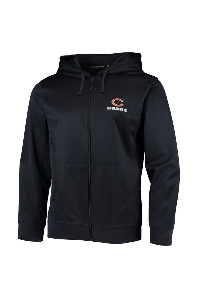 Men's Dunbrooke Navy Chicago Bears Trophy Fleece Full-Zip Hoodie, Alternate, color, Navy