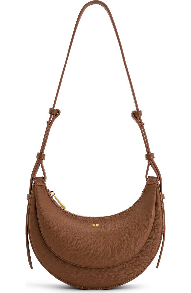 JW PEI Sharon Faux Leather Crossbody Bag, Main, color, Brown